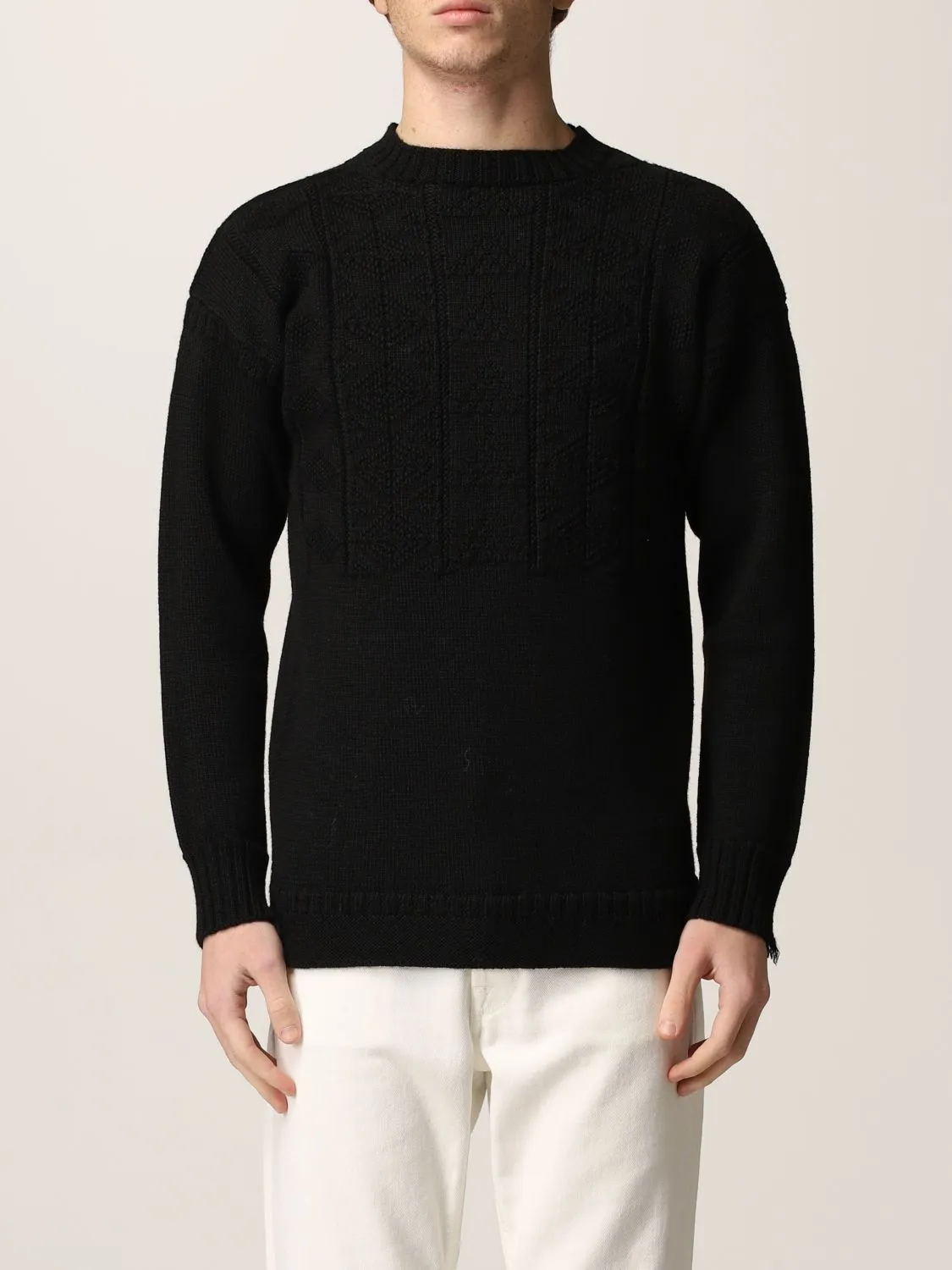 Maison Margiela  |Wool Long Sleeves Plain Designers Sweaters