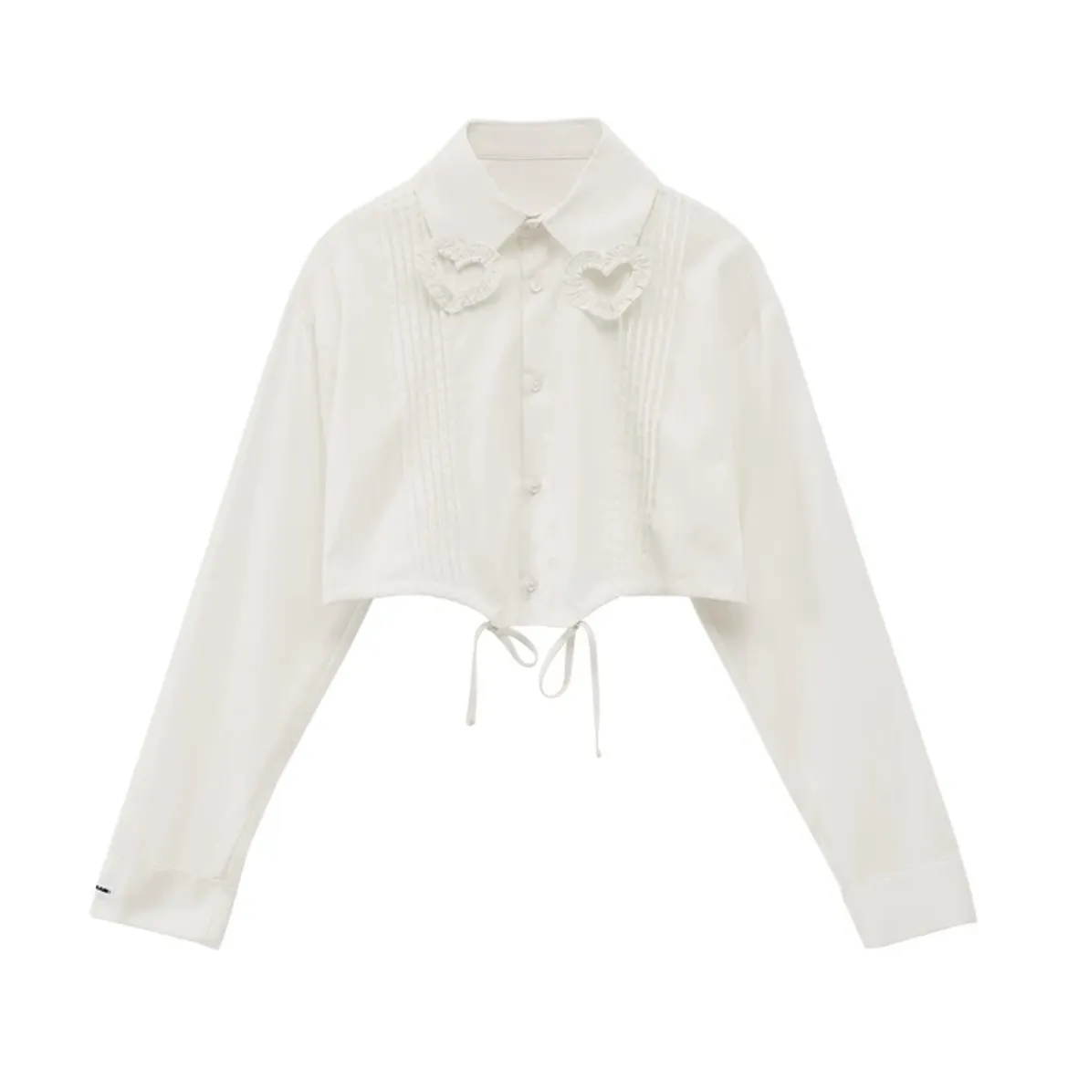 MAMC  |Long Sleeves Cotton Oversized Shirts & Blouses