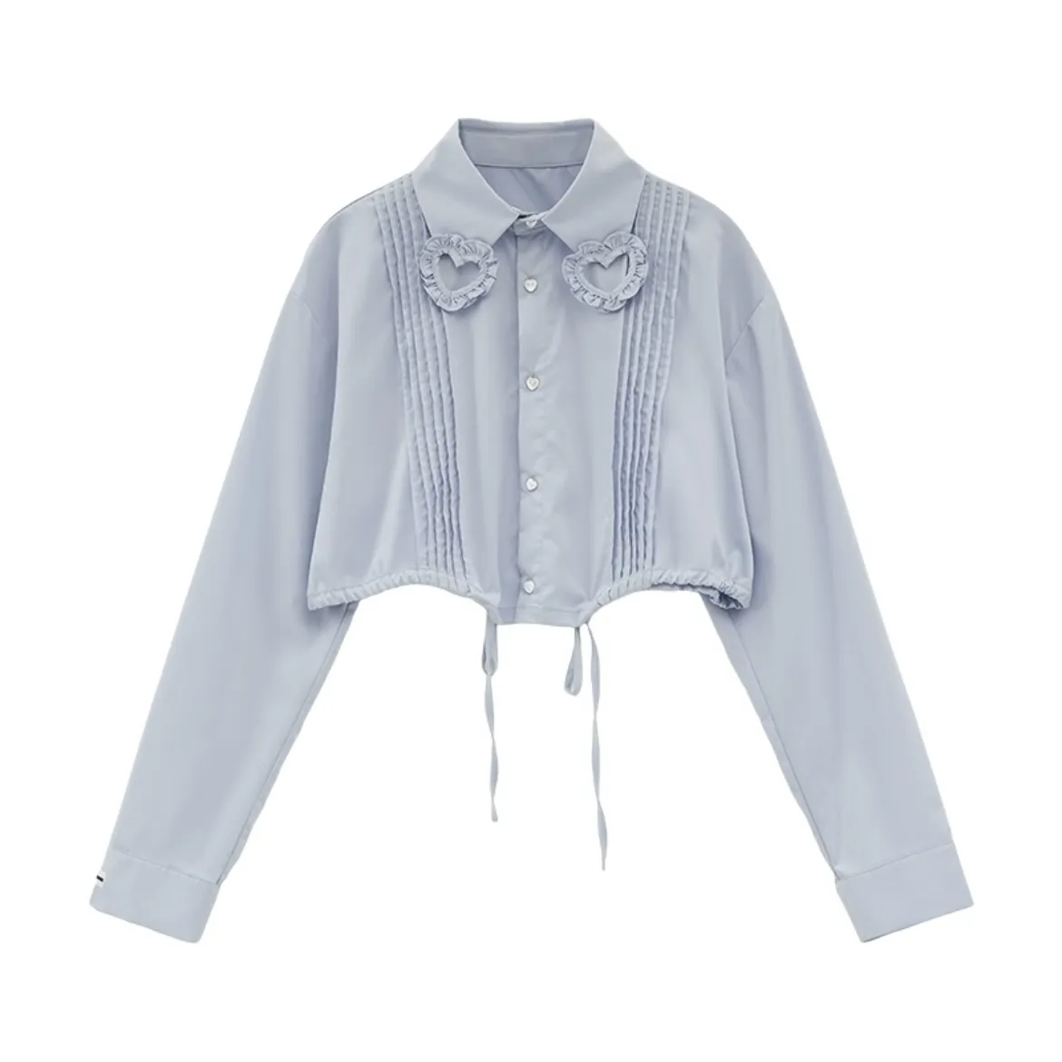 MAMC  |Long Sleeves Cotton Oversized Shirts & Blouses