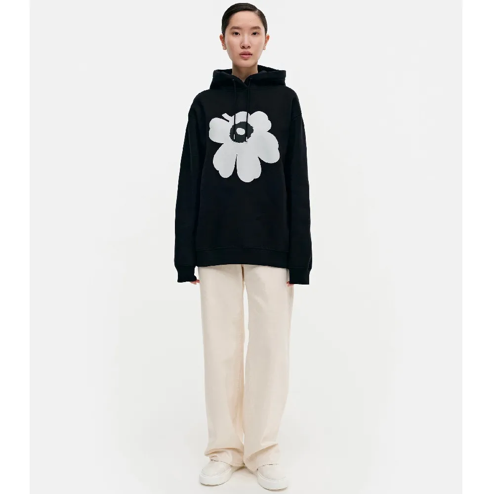 marimekko  |Flower Patterns Unisex Rib Street Style Long Sleeves Plain