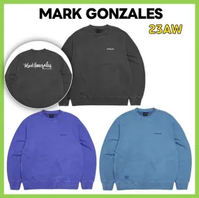 Mark Gonzales  |Unisex Street Style Long Sleeves Logo Sweatshirts