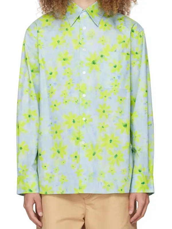 MARNI  |Flower Patterns Long Sleeves Designers Shirts