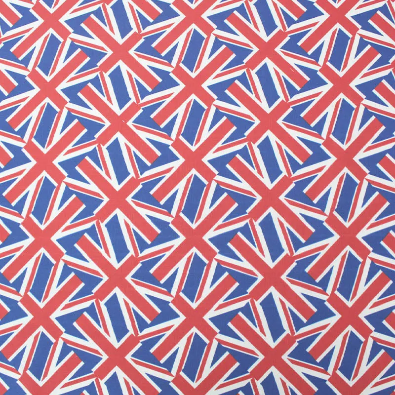 Medium Weight Cotton - Overlapping Union Jacks