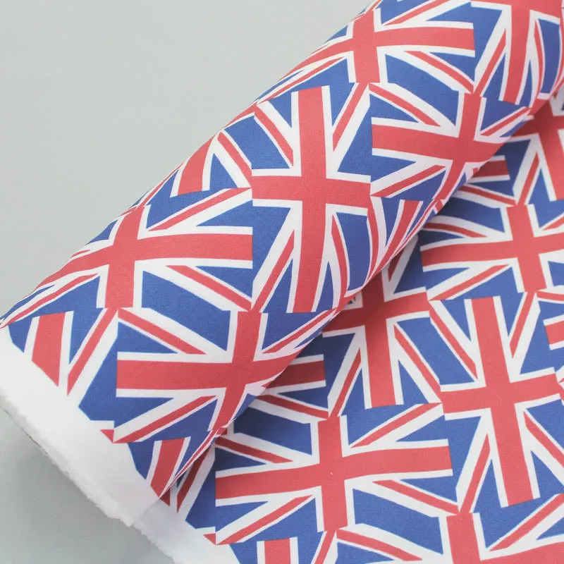 Medium Weight Cotton - Overlapping Union Jacks