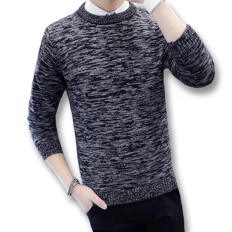 Men Sweaters and Pullovers Turtleneck Knitted Sweaters Men's Casual Slim Fit Long Sleeved Sweaters SM6