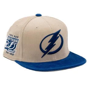 Mitchell & Ness NHL Tampa Bay Lightning 2-Tone Corduroy - Dynasty Fitted