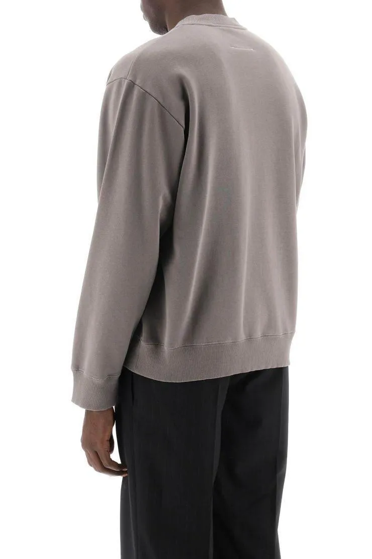 MM6 Maison Margiela  |Crew Neck Pullovers Street Style Long Sleeves Plain Cotton