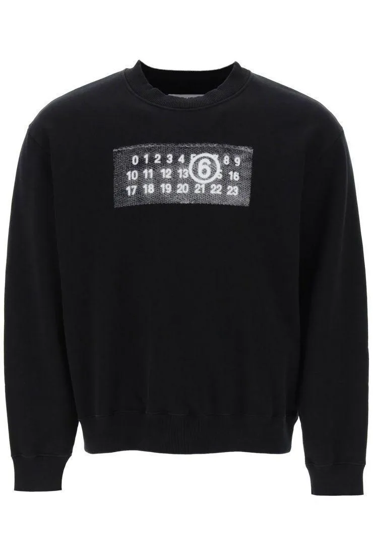 MM6 Maison Margiela  |Crew Neck Pullovers Street Style Long Sleeves Plain Cotton