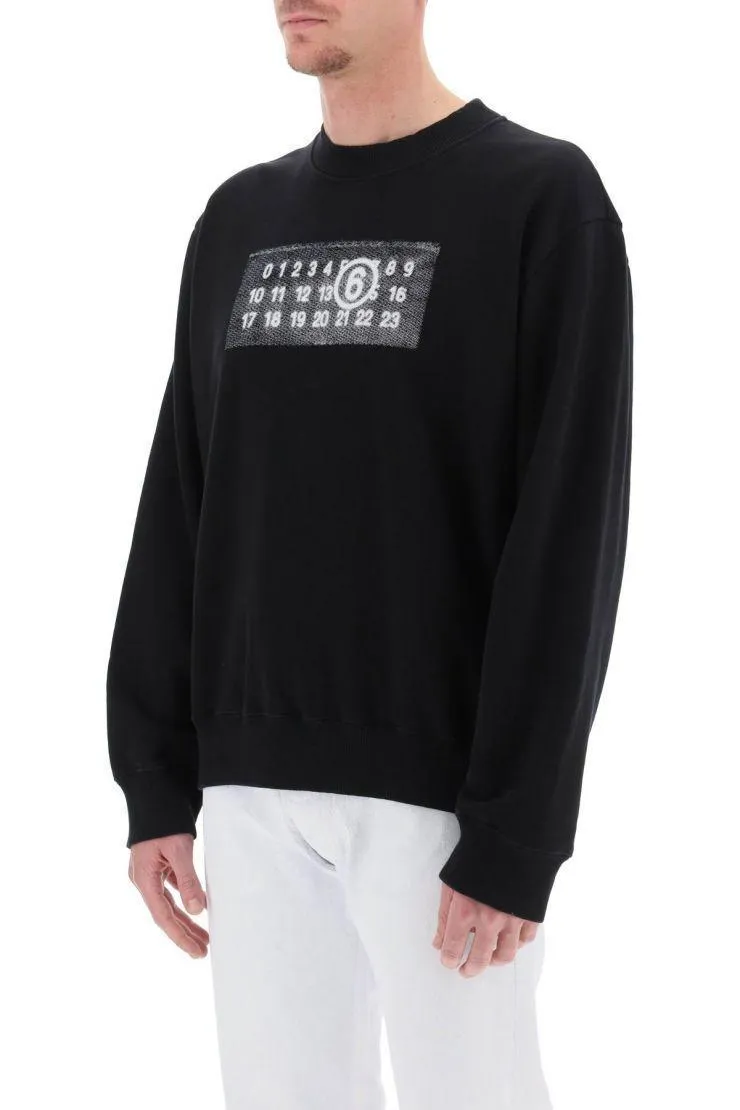 MM6 Maison Margiela  |Crew Neck Pullovers Street Style Long Sleeves Plain Cotton