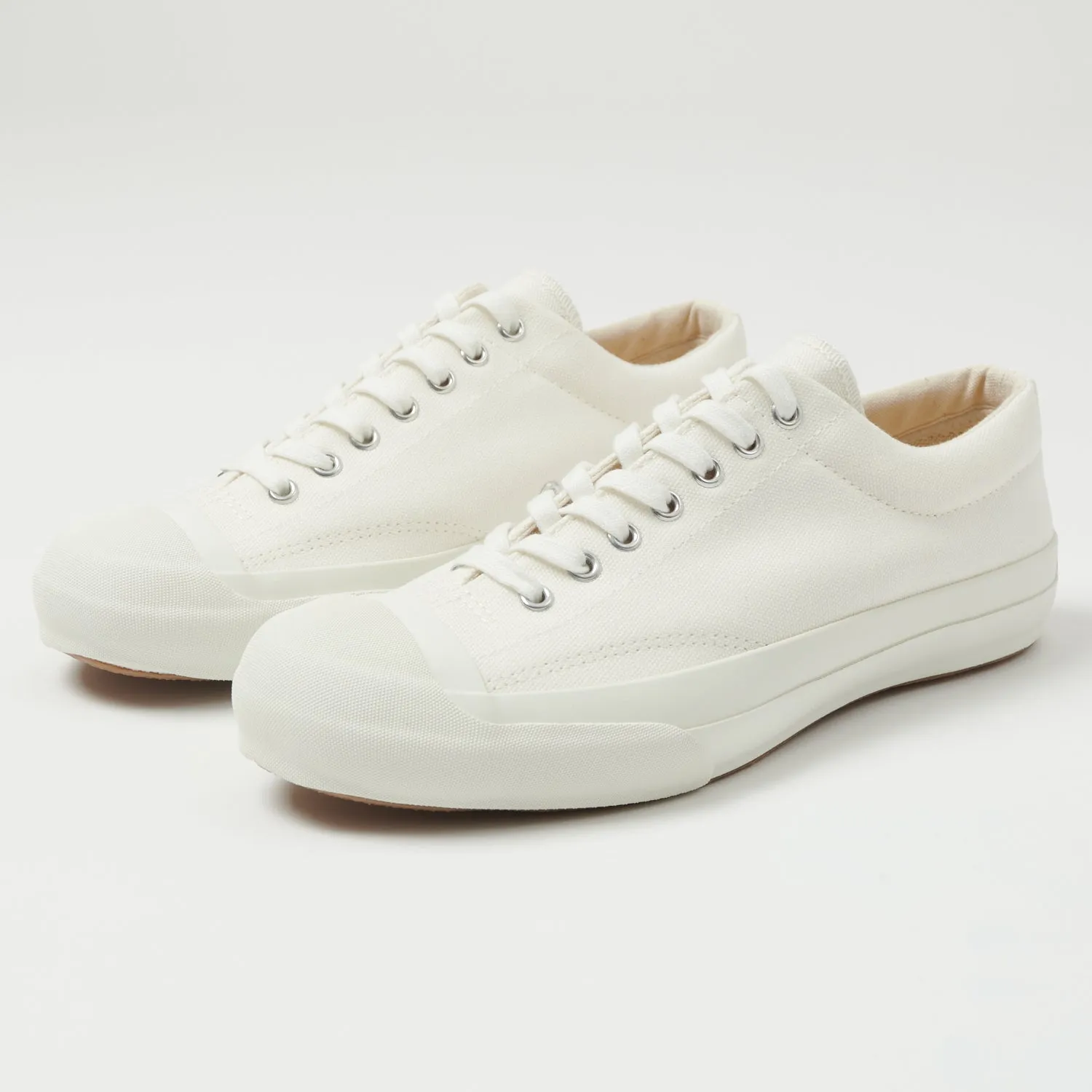 Moonstar Gym Court Canvas/Rubber Sneaker - White