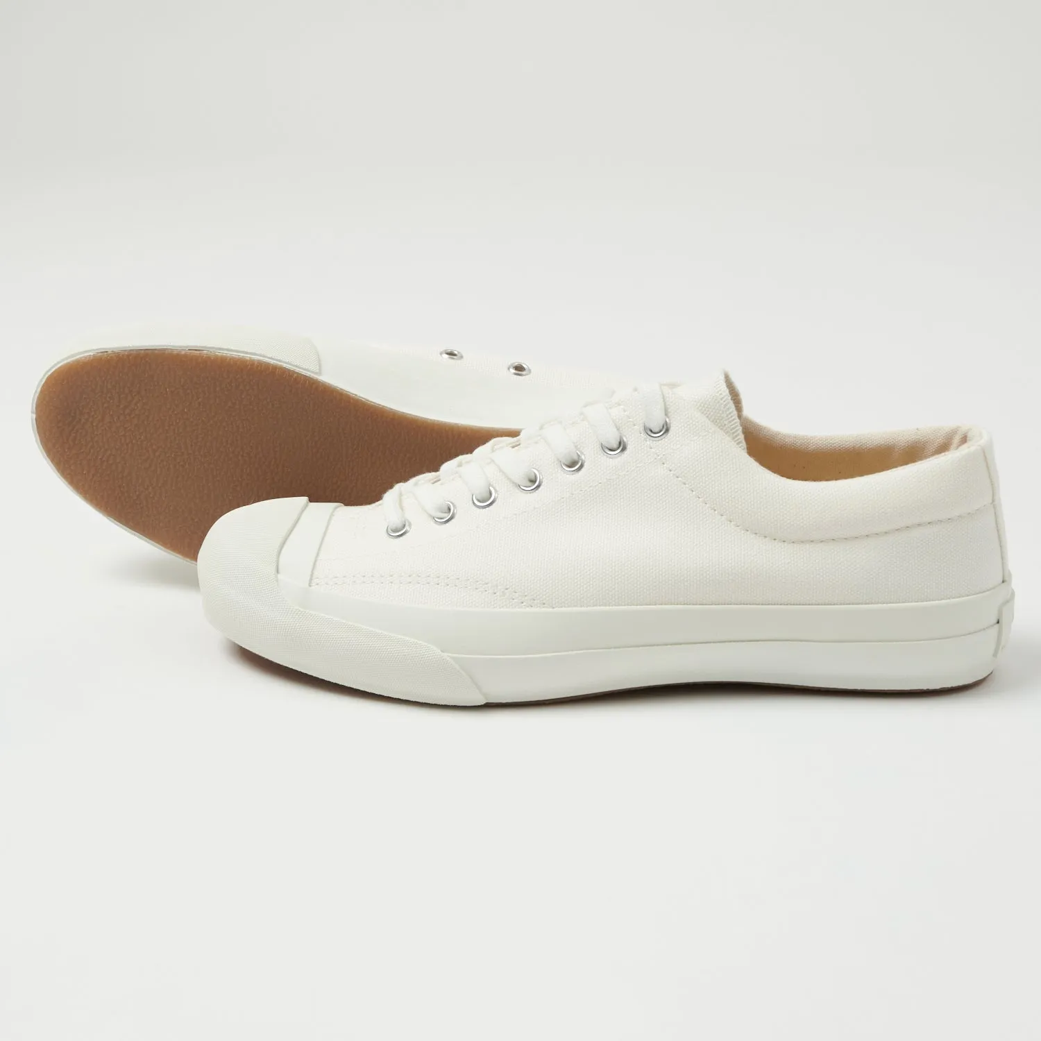 Moonstar Gym Court Canvas/Rubber Sneaker - White