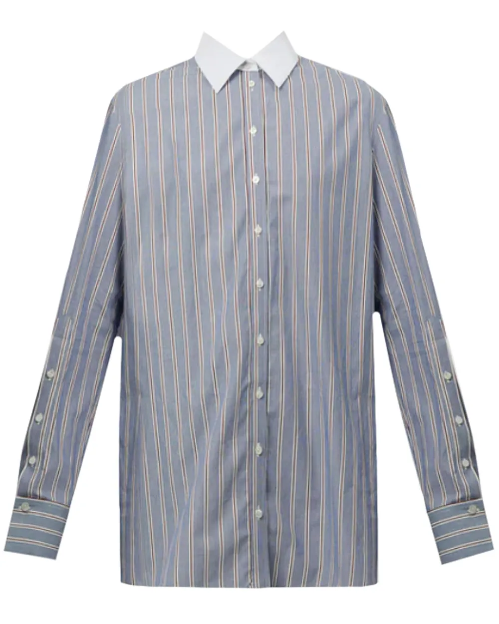 Navy Stripe Long Sleeve Shirt