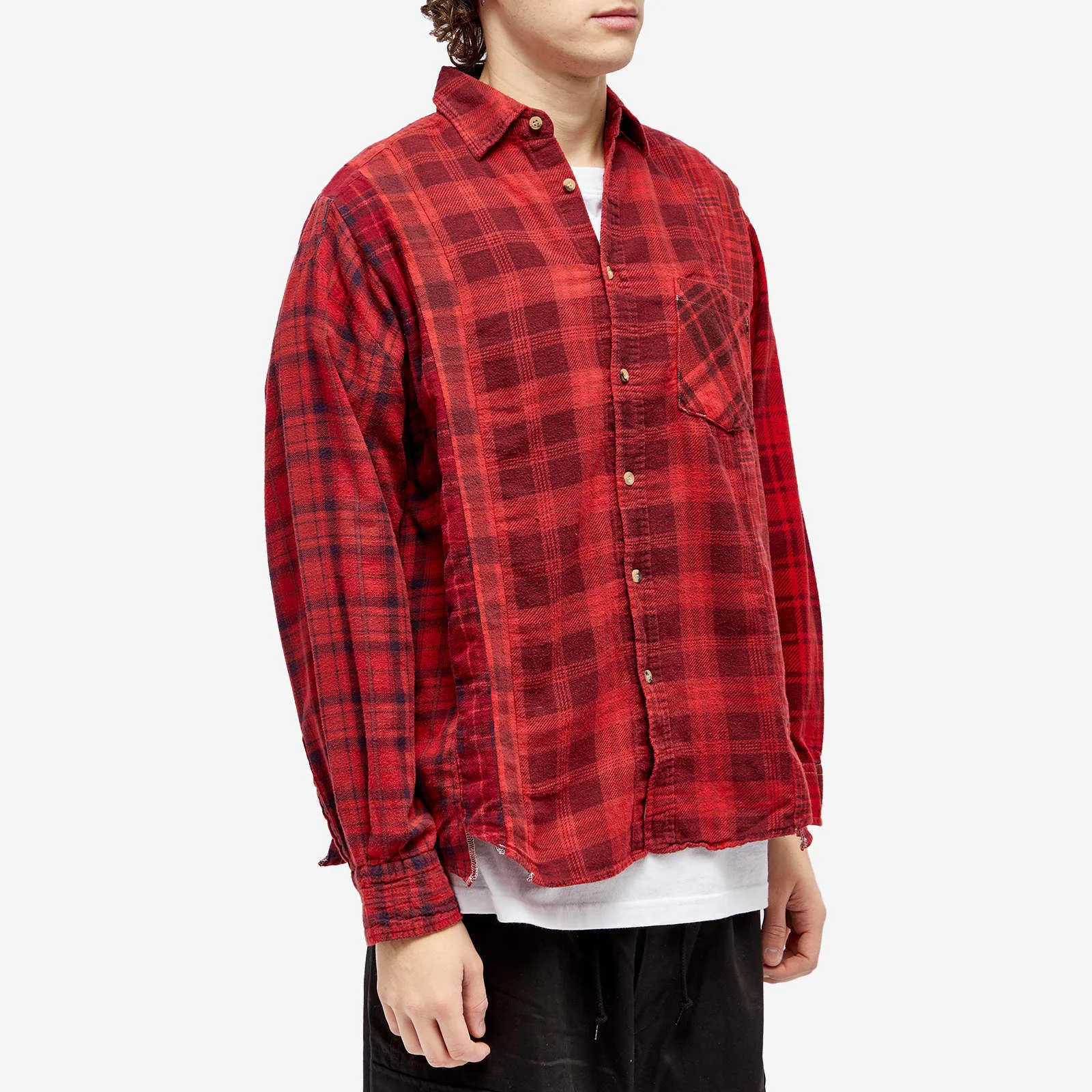 Needles  |Other Plaid Patterns Long Sleeves Cotton Shirts