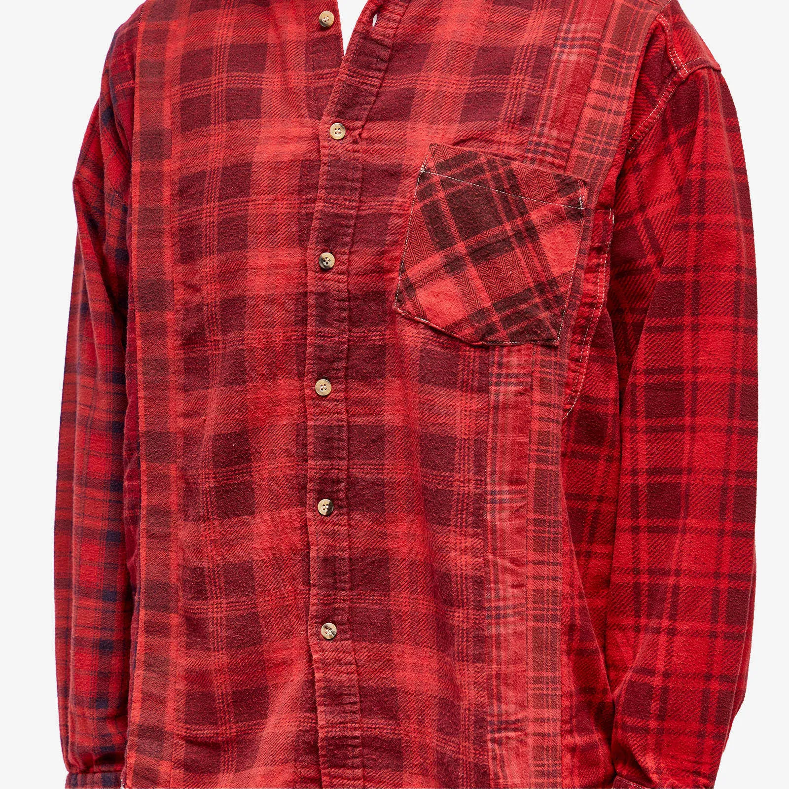 Needles  |Other Plaid Patterns Long Sleeves Cotton Shirts