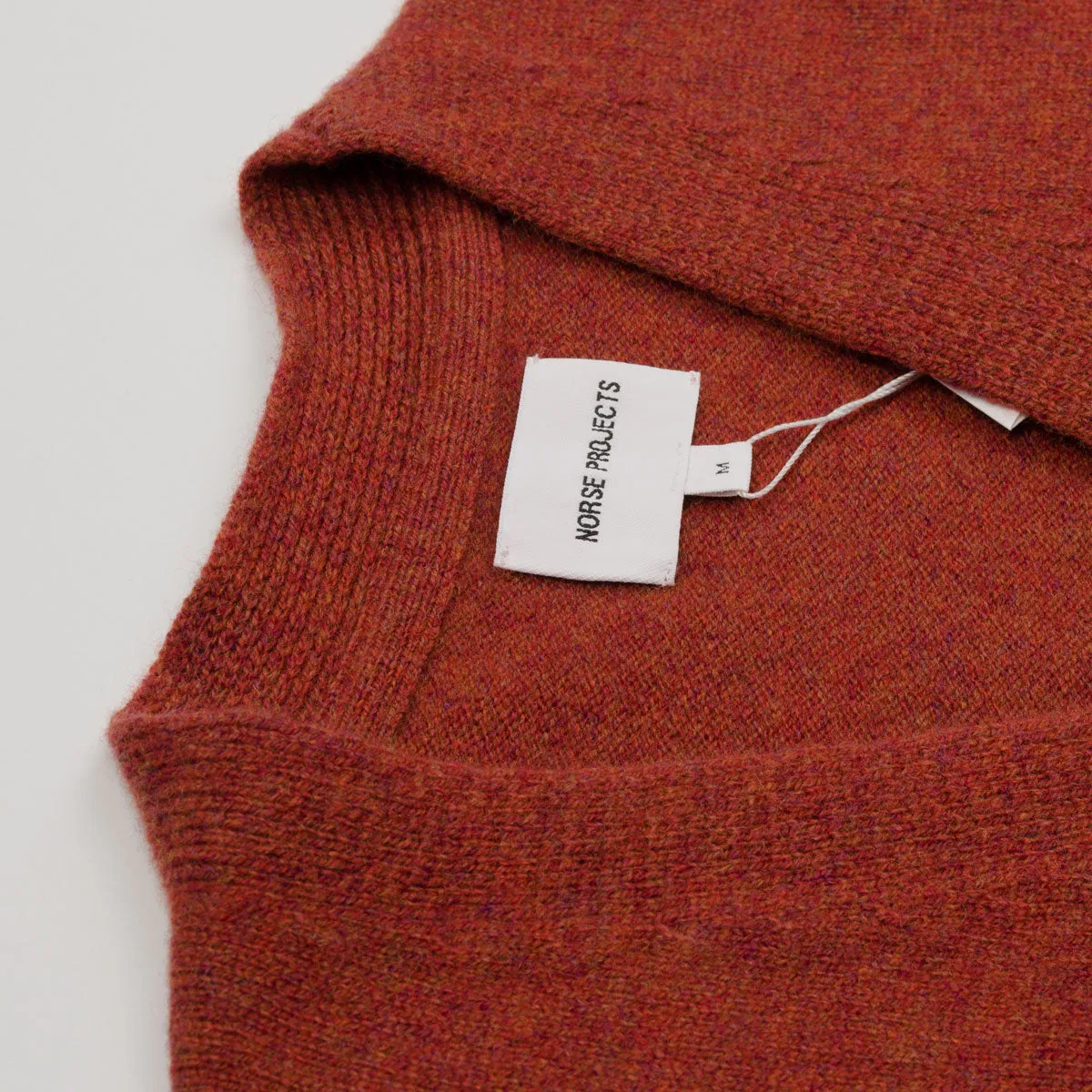 Norse Projects - Adam Lambswool Cardigan - Cochineal Red