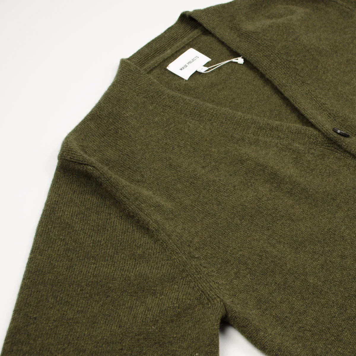 Norse Projects - Adam Lambswool Cardigan - Dark Olive