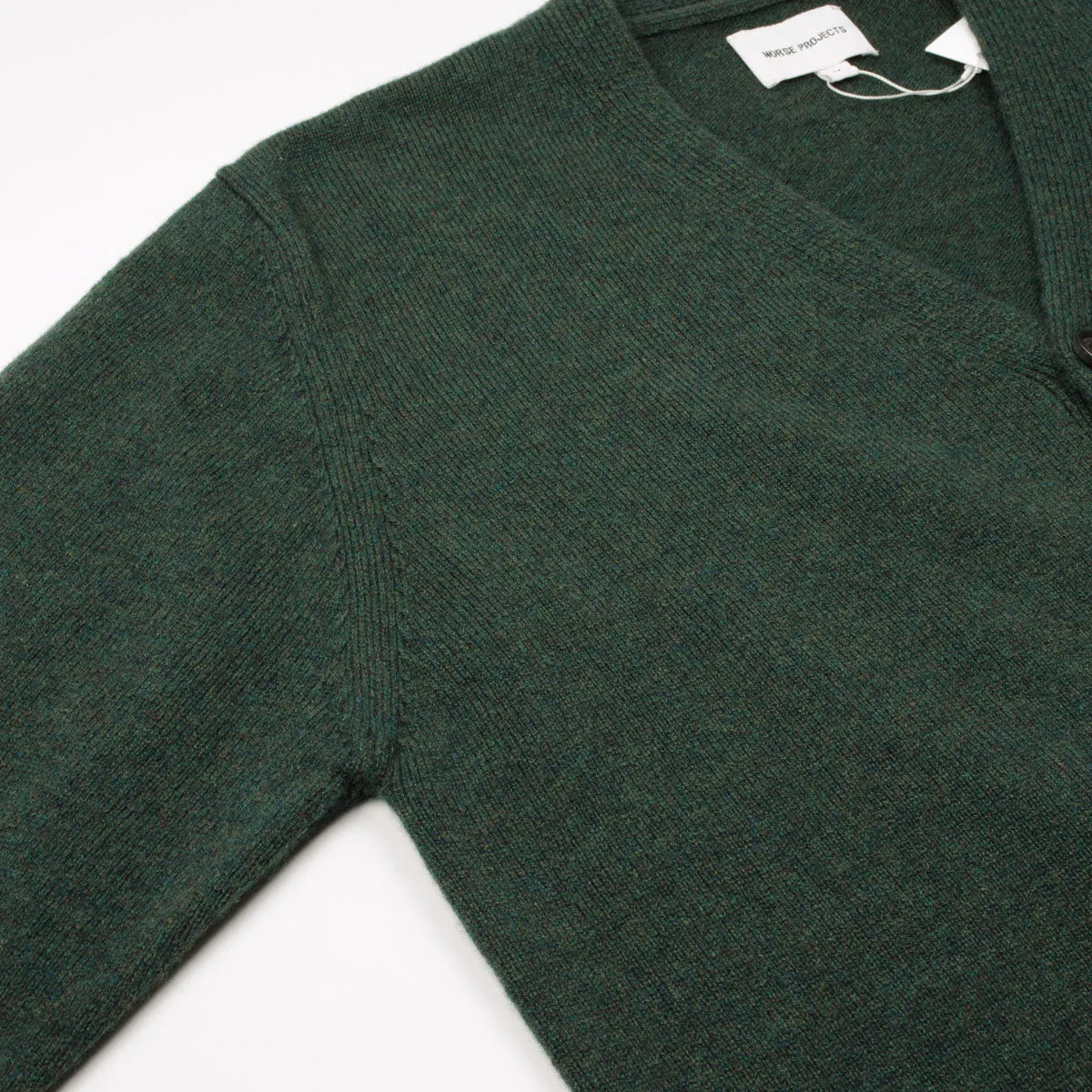 Norse Projects - Adam Lambswool Cardigan - Forest Green