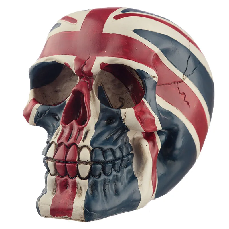 Novelty Union Jack Skull Ornament SK205