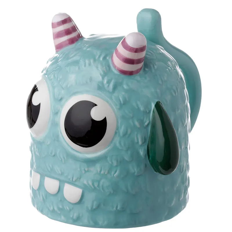 Novelty Upside Down Ceramic Mug - Blue Monstarz Monster UMUG04