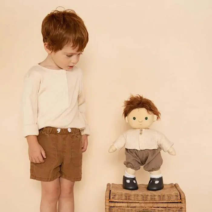 Olli Ella Dinkum Doll Travel Togs Rust Brown