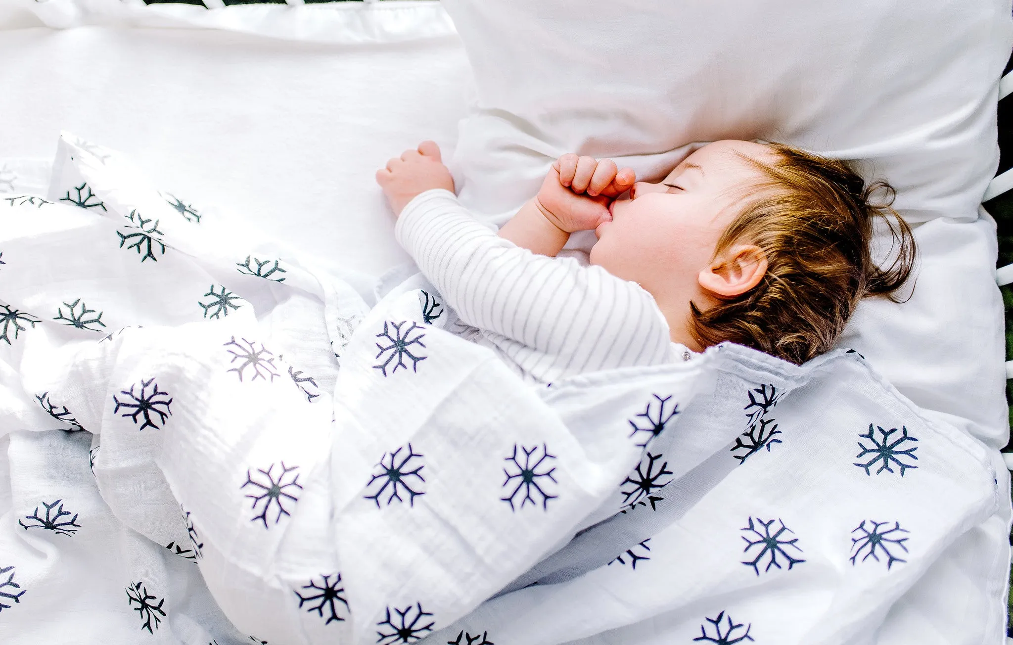 Organic Swaddle -  Snowflakes