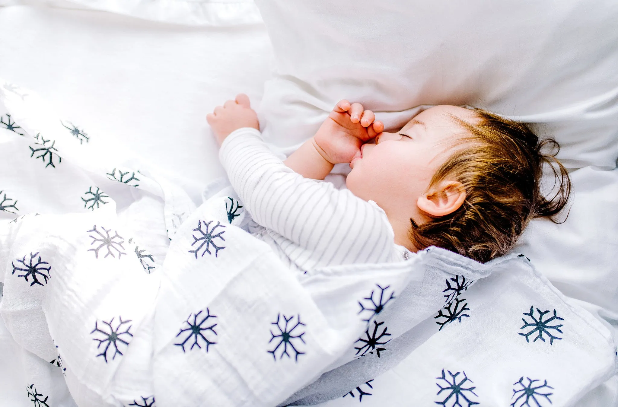 Organic Swaddle -  Snowflakes