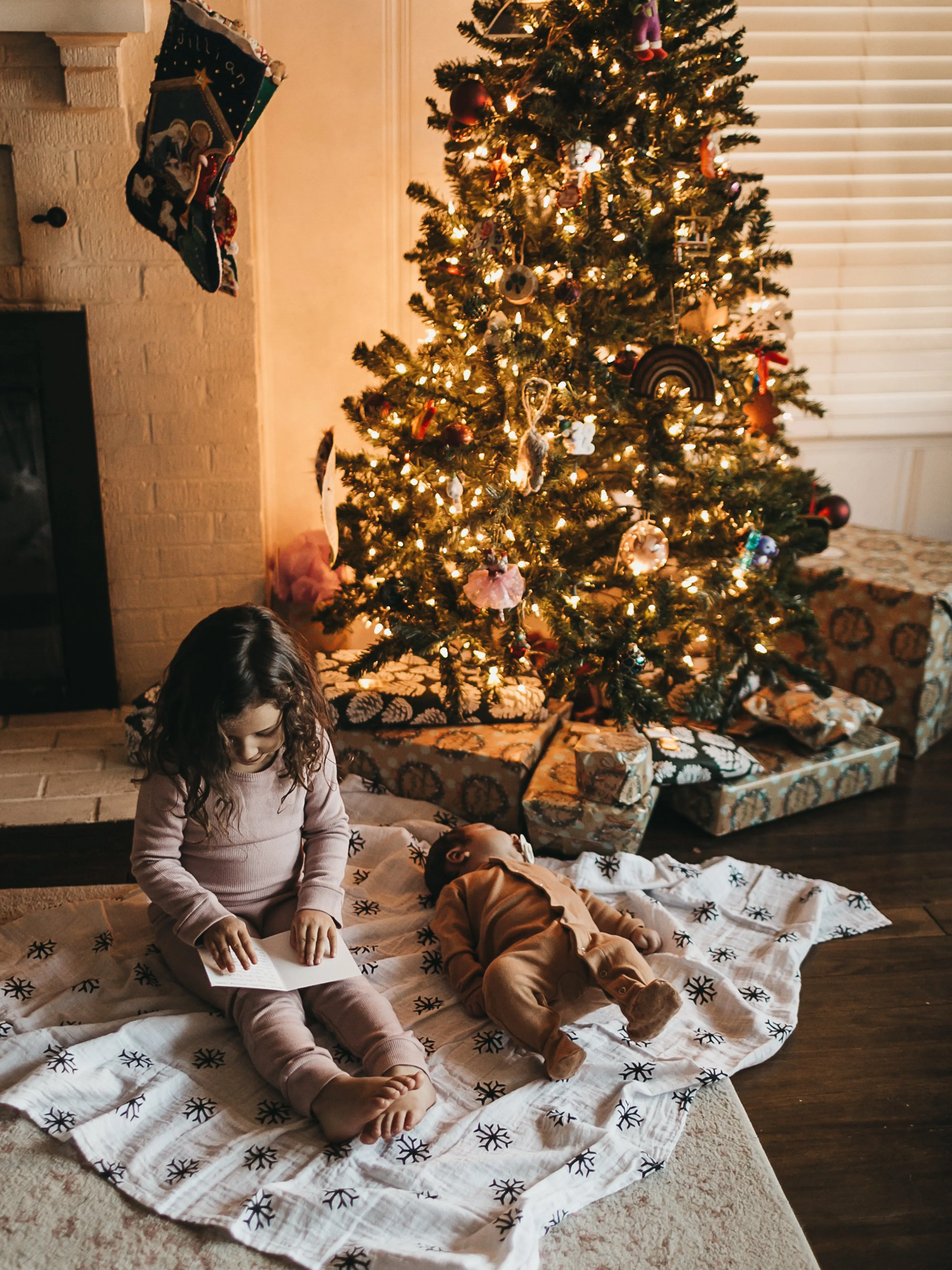 Organic Swaddle -  Snowflakes