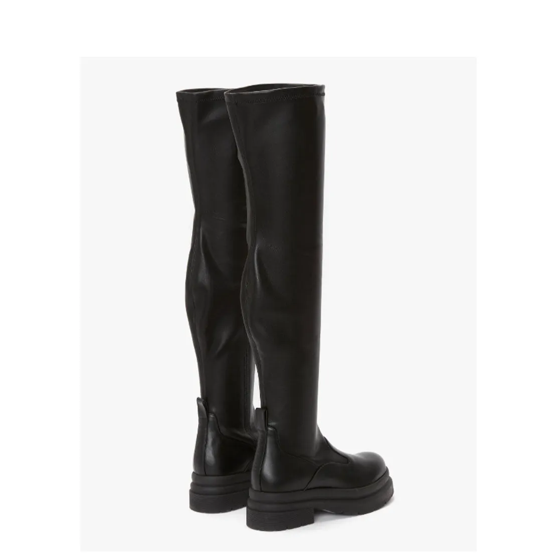 Over the Knee Stretch 015 Boot, Black