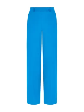 Pantalone ampio con tasche in Compact Light - Ibiza Blue