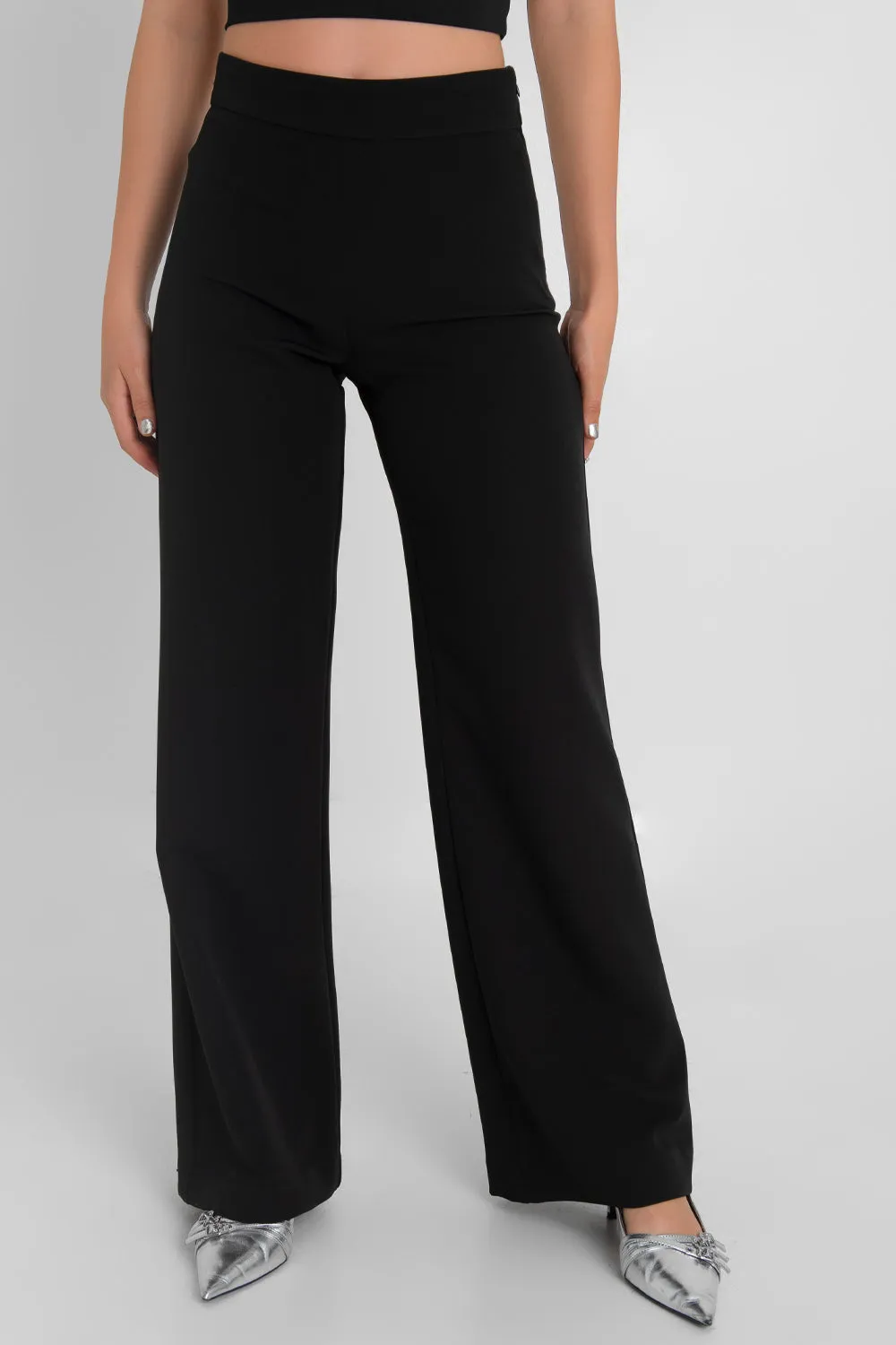 Pantalón de cintura alta fit wide leg