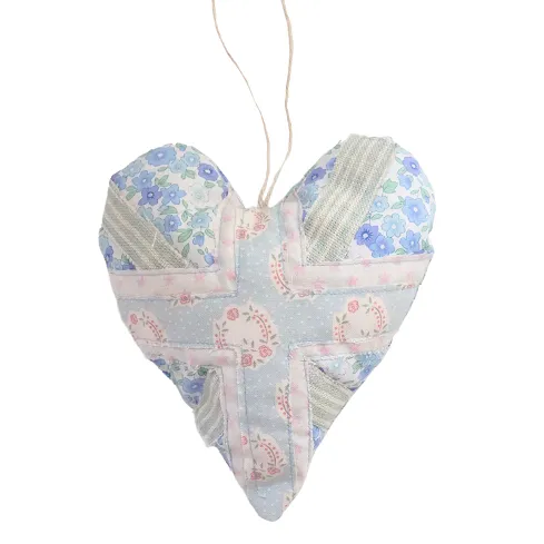 Pastel Union Jack hanging Heart