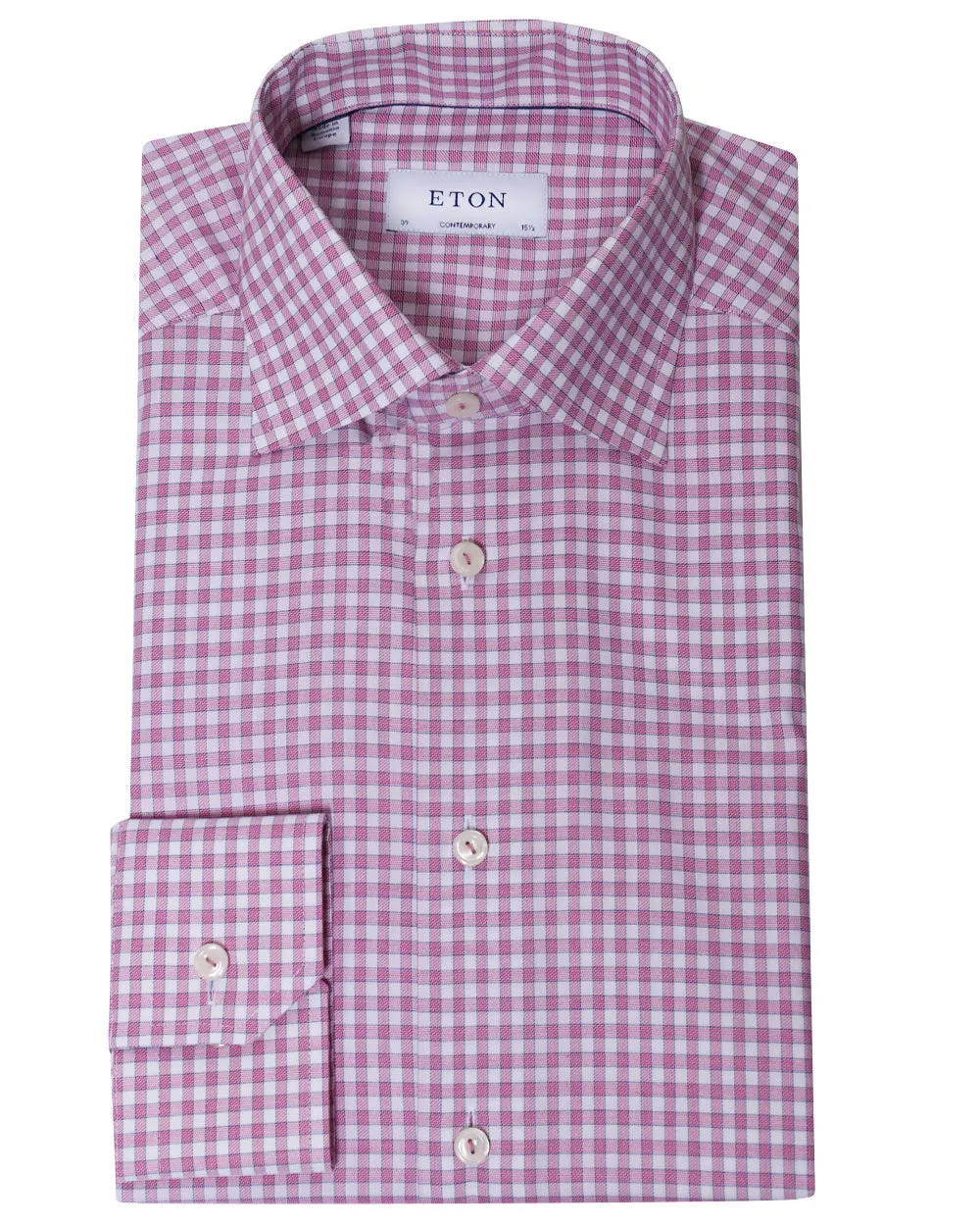 Pink Check Dress Shirt