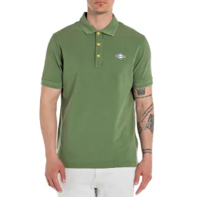 POLO CON STAMPA Uomo Combat Green