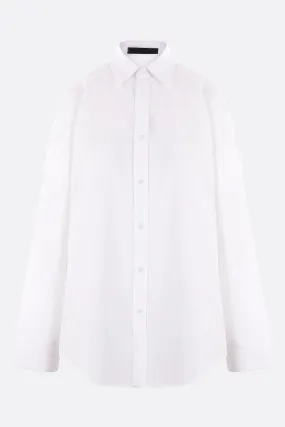 poplin shirt with cut-out