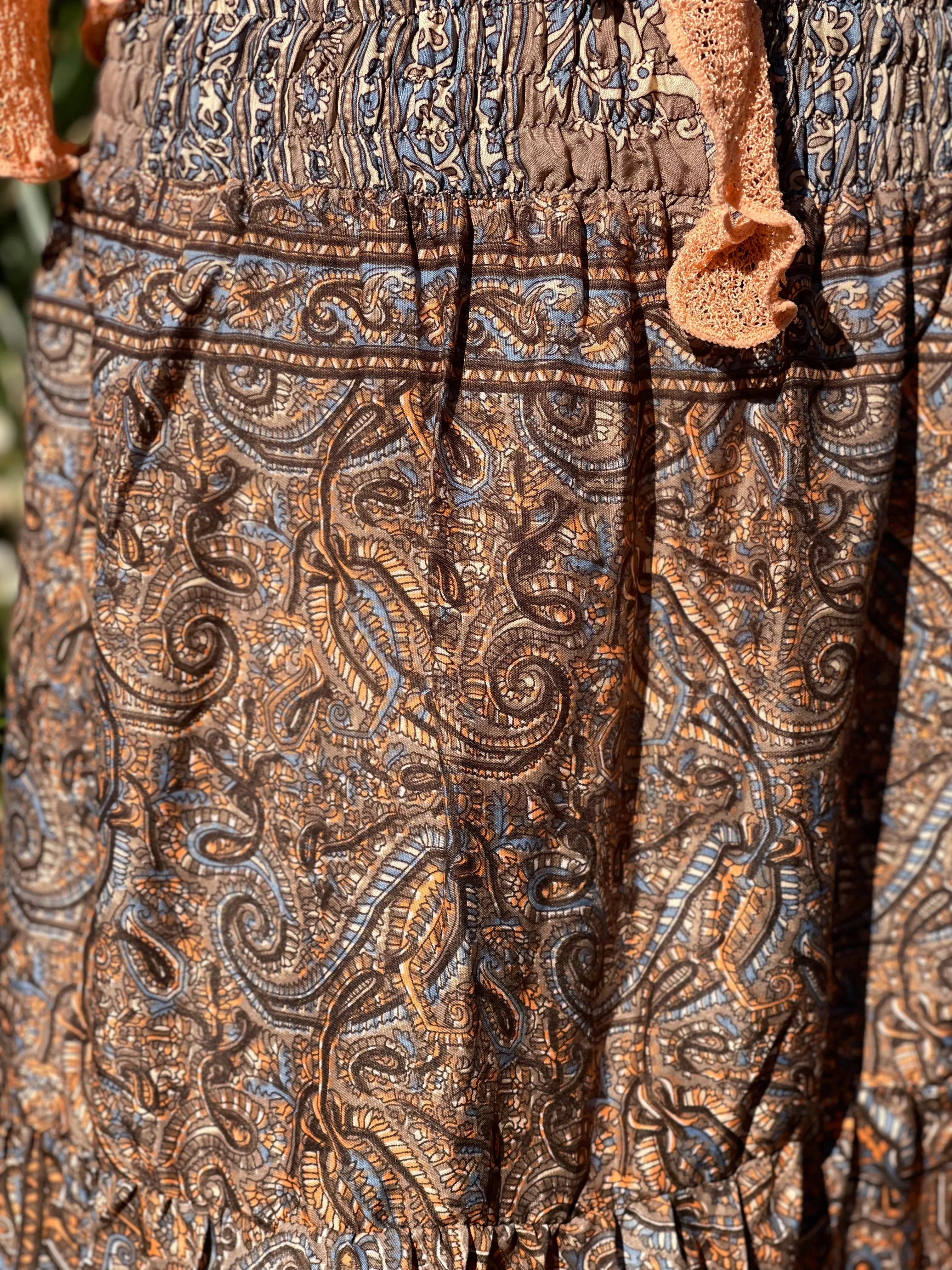 PORTOBELLO ROAD ASYMMETRICAL BOHEMIAN SKIRT (OF5973)