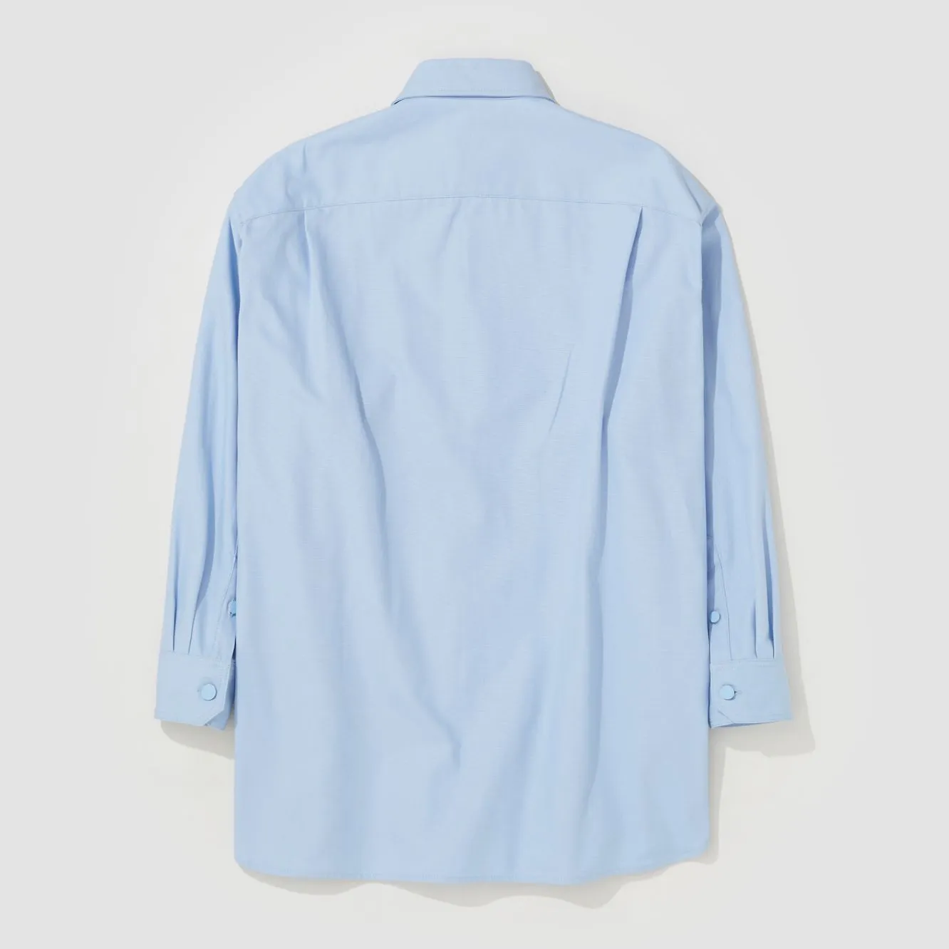 RAF SIMONS  |Denim Long Sleeves Cotton Logo Designers Shirts