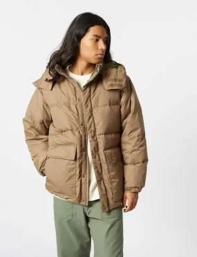 Removable Hood Down Jacket - Dusk Khaki