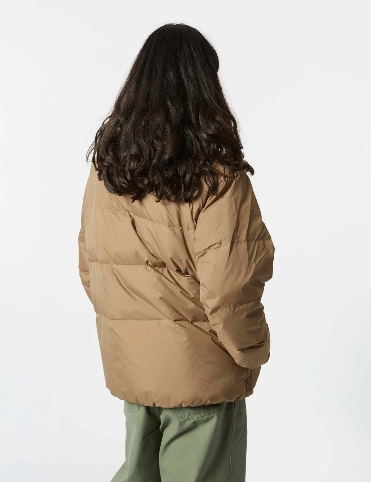 Removable Hood Down Jacket - Dusk Khaki