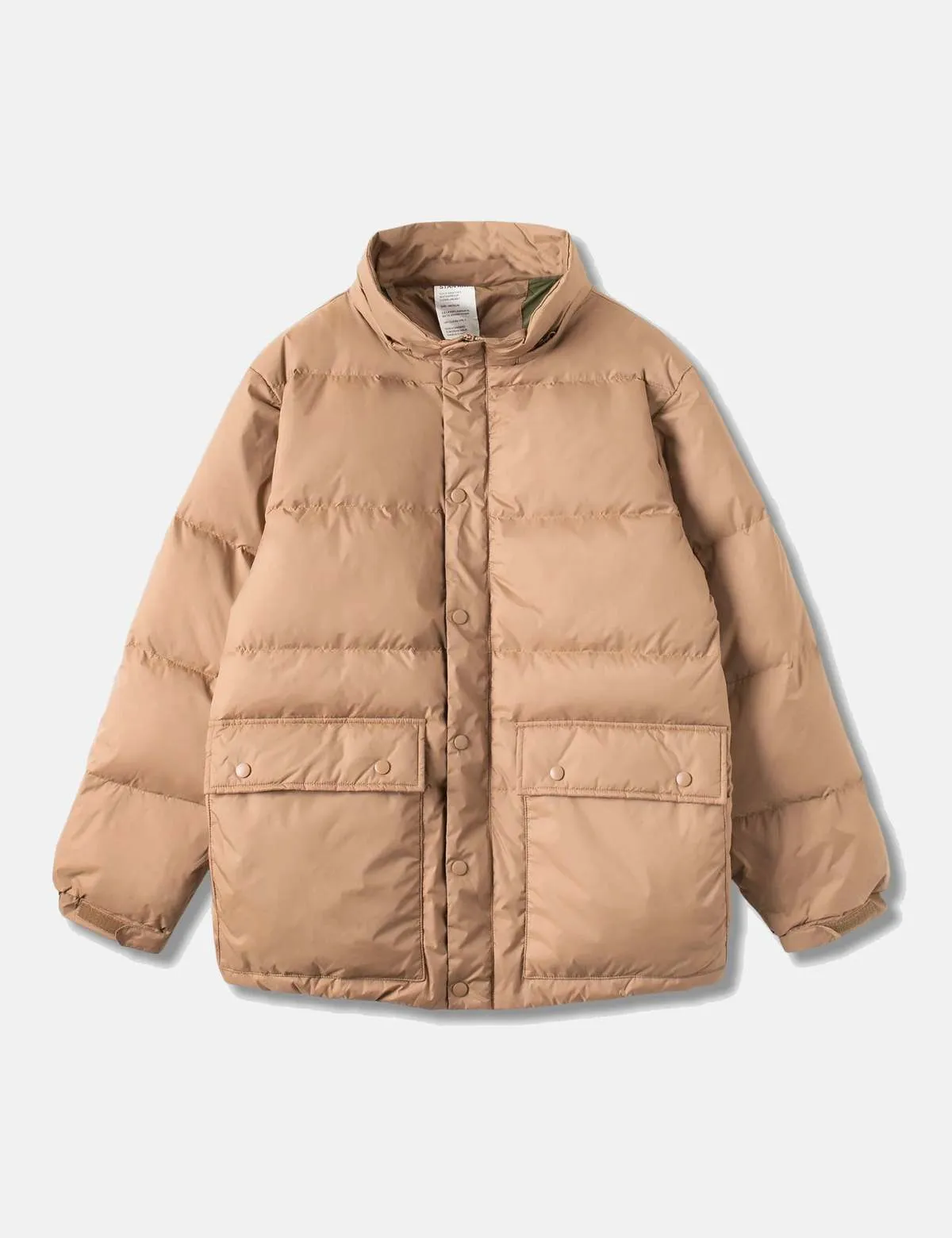 Removable Hood Down Jacket - Dusk Khaki