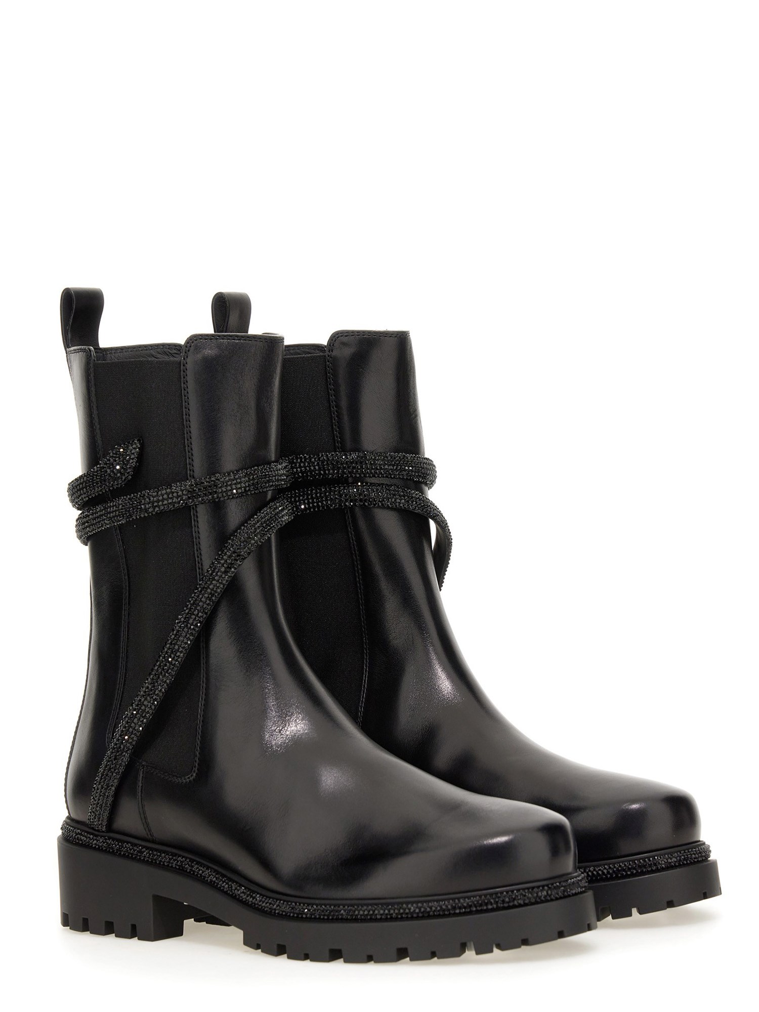 RENE CAOVILLA    CLEO COMBAT BIKER BOOT