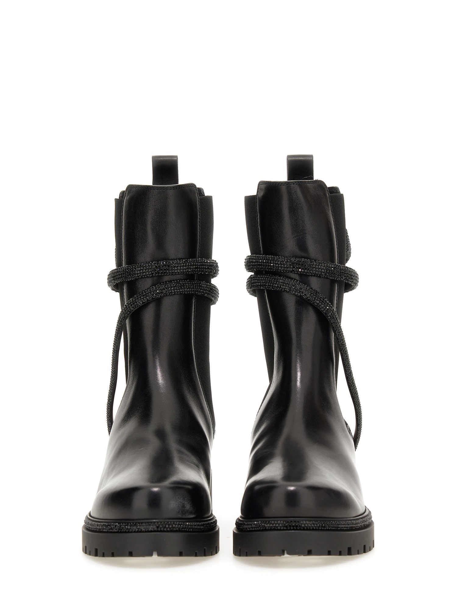 RENE CAOVILLA    CLEO COMBAT BIKER BOOT