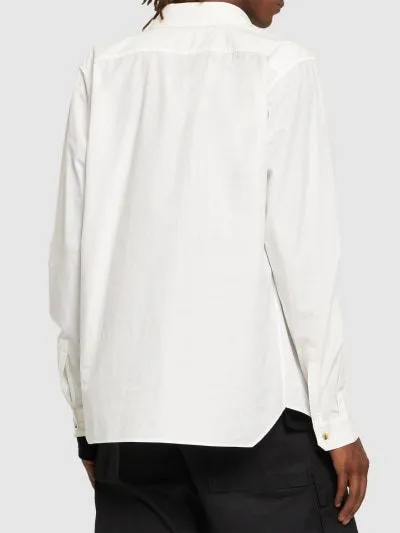 RICK OWENS  |Long Sleeves Plain Cotton Designers Shirts