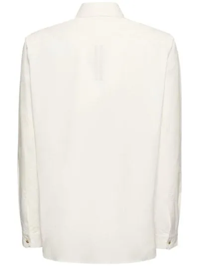 RICK OWENS  |Long Sleeves Plain Cotton Designers Shirts