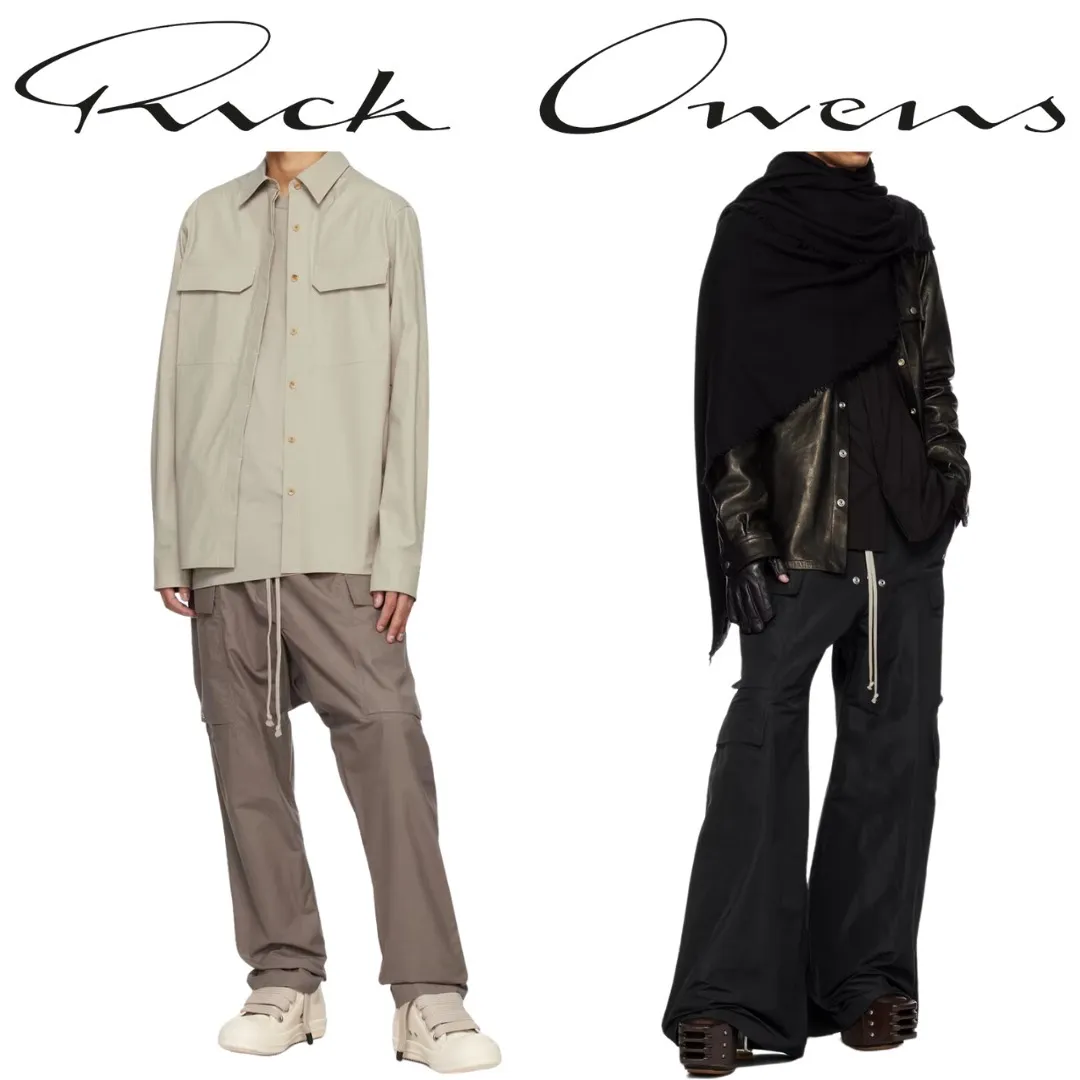 RICK OWENS  |Long Sleeves Plain Designers Shirts