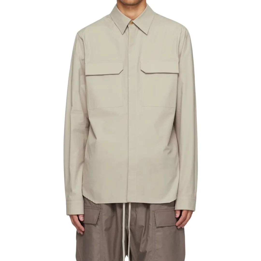 RICK OWENS  |Long Sleeves Plain Designers Shirts