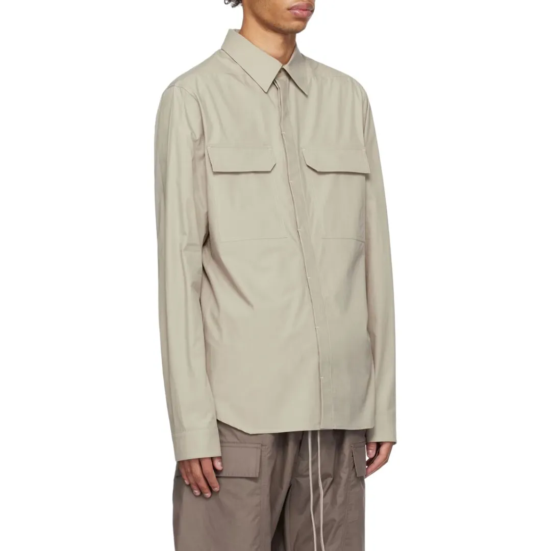 RICK OWENS  |Long Sleeves Plain Designers Shirts