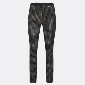 Robell Rose Full Length Trouser 51673-54464-90 (Black & Grey)