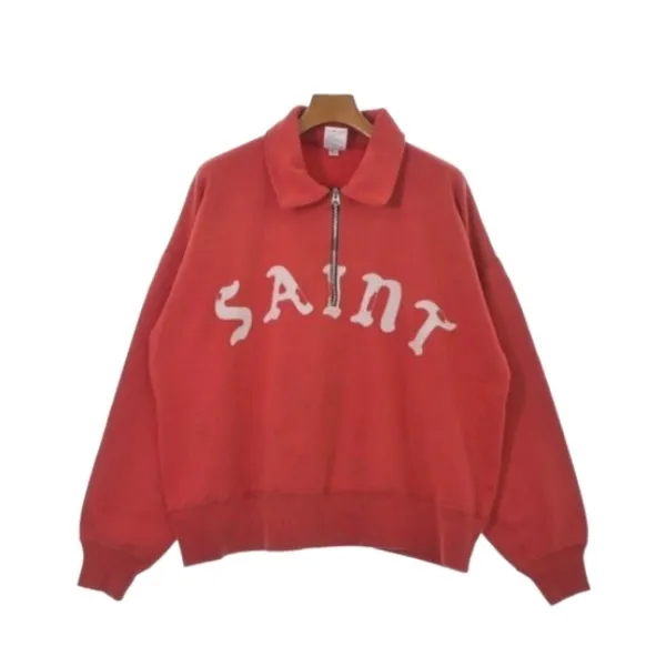 Saint Mxxxxxx  |Unisex Long Sleeves Cotton Logo Sweatshirts