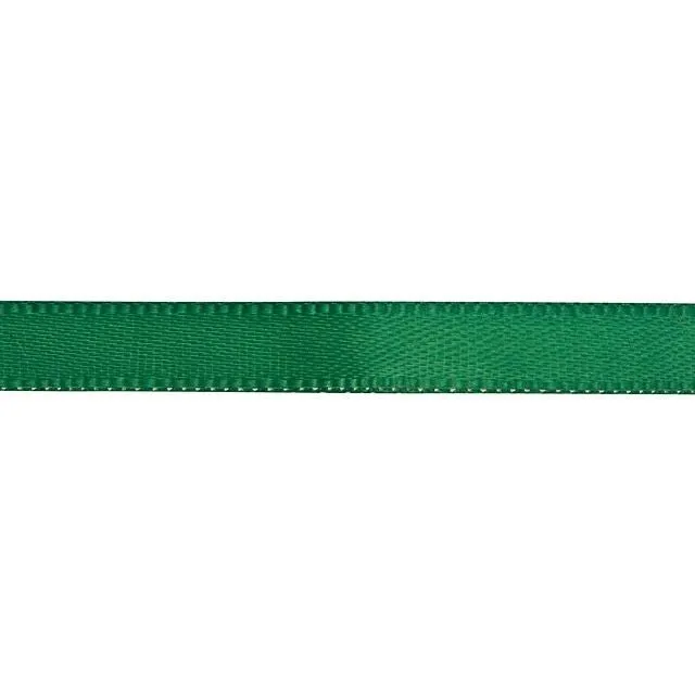 Satin Ribbon, 1/4 Inch Wide, Hunter Green (By the Foot)