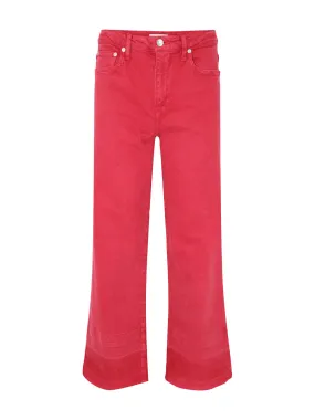 Simkhai Jude Long Straight Leg Jeans Cherry